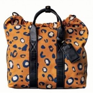3.1 Phillip Lim For Target Large Leopard Cheetah Print Drawstring Travel Bag